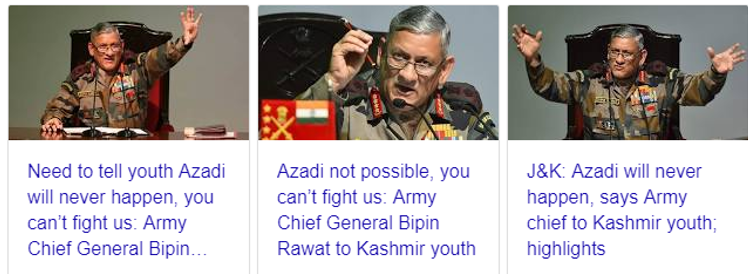 General Bipin Rawat Azadi